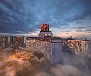 Genting Highlands resort above the clouds at dusk